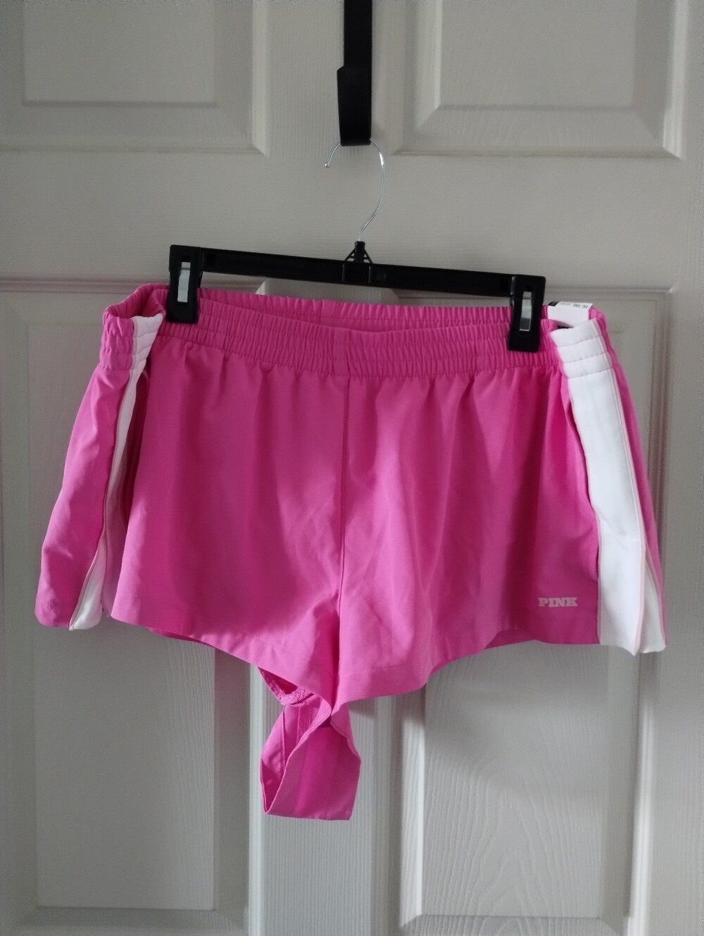 PINK Victoria's Secret Hot Pink Tech Woven Retro Shorts Size XXL NWT